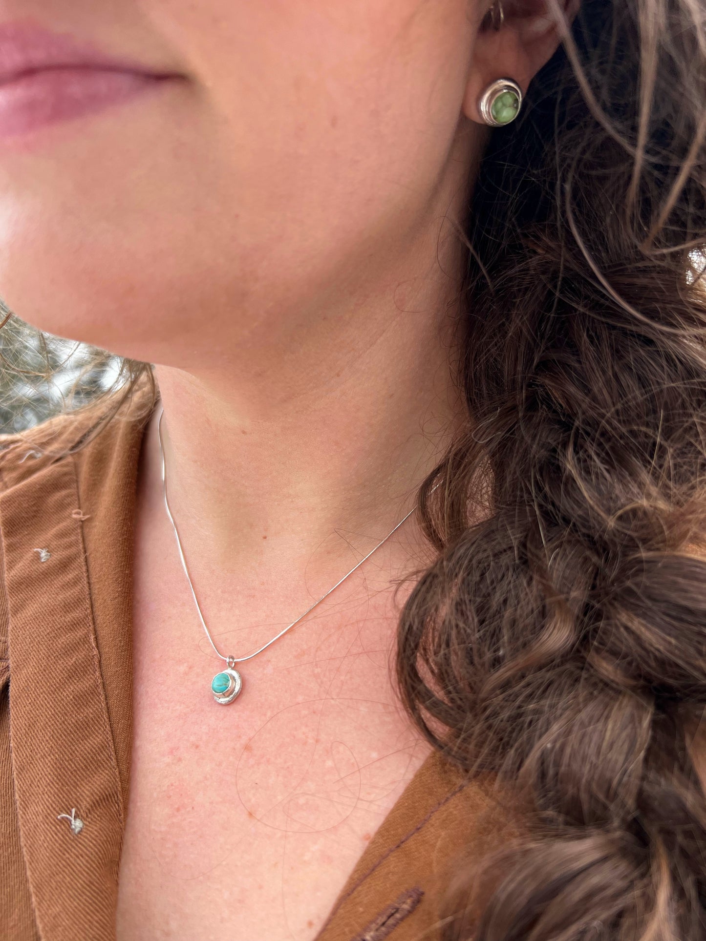 Blue Ridge Turquoise Charm Necklace #3