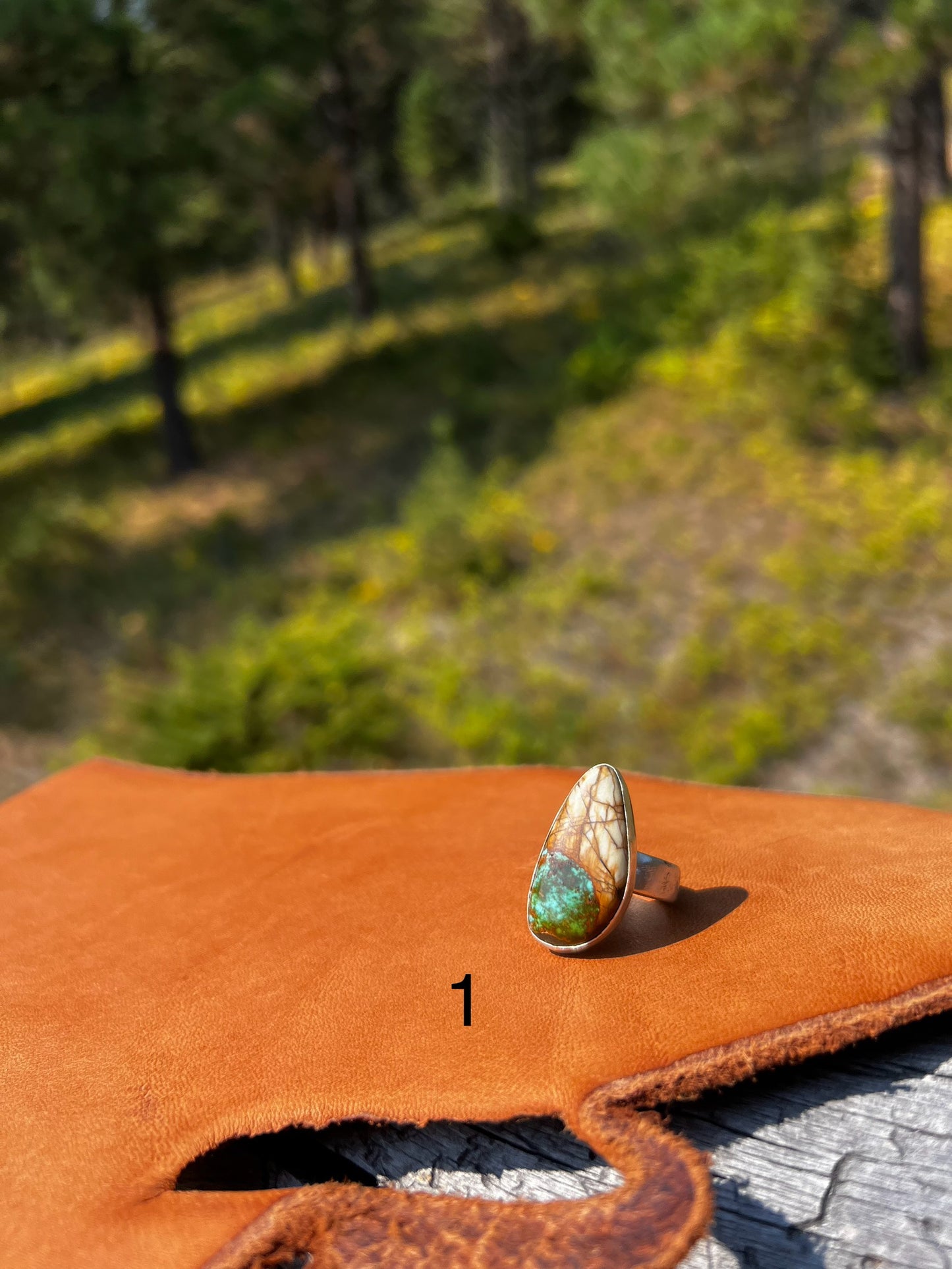 Royston Turquoise On Sand Casted Bands