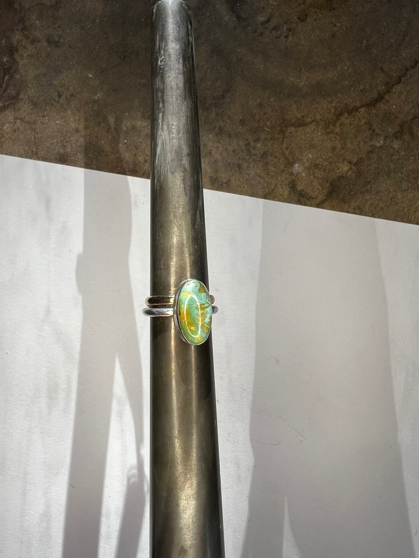 Evan’s Turquoise band w/accent Sz 6-1/2