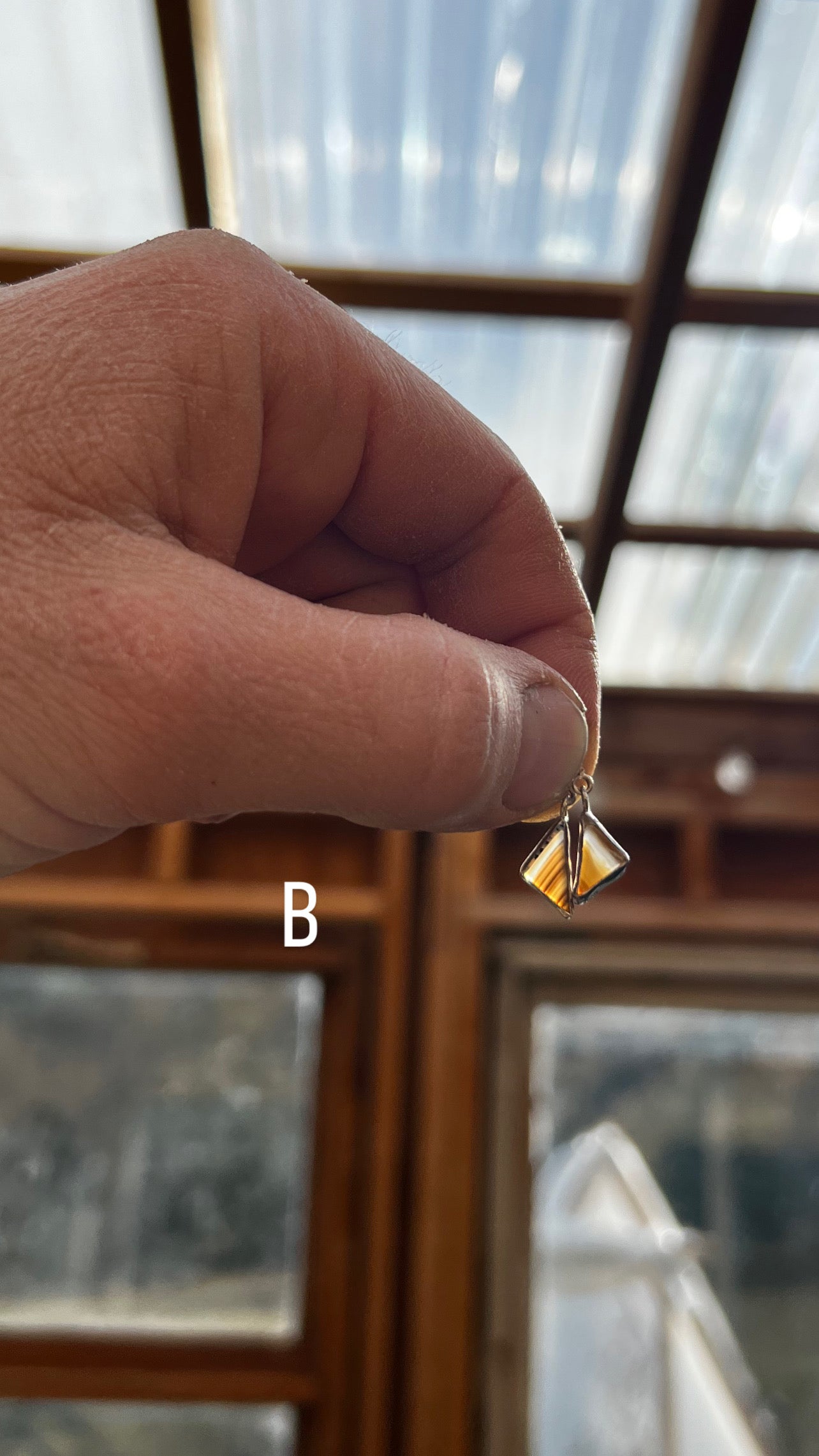 Yellowstone River Agate Ear Threads