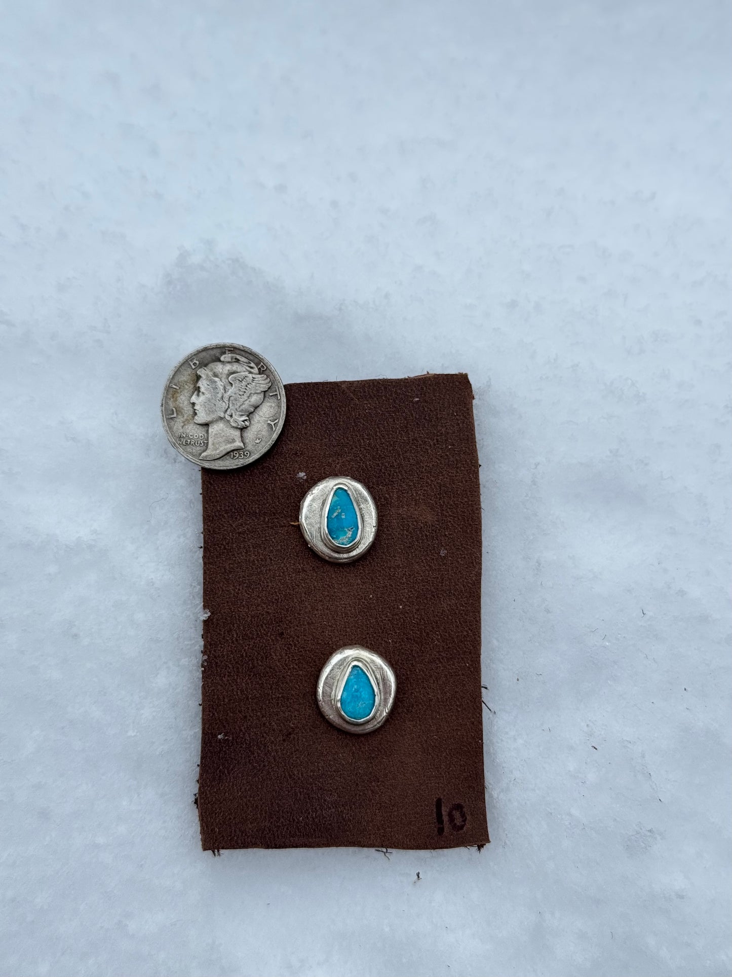 Blue Ridge Turquoise Studs #10