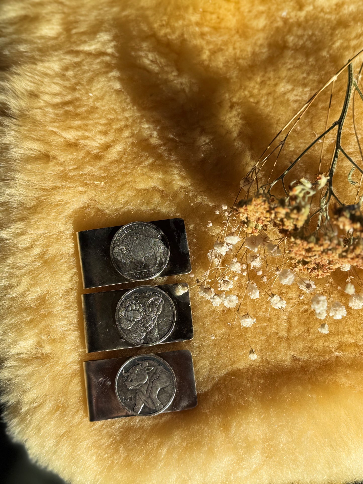 Silver Round Money Clip