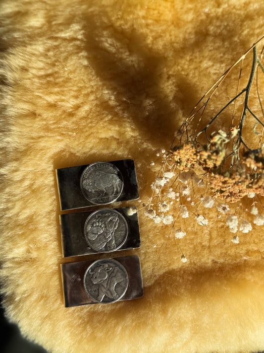 Silver Round Money Clip