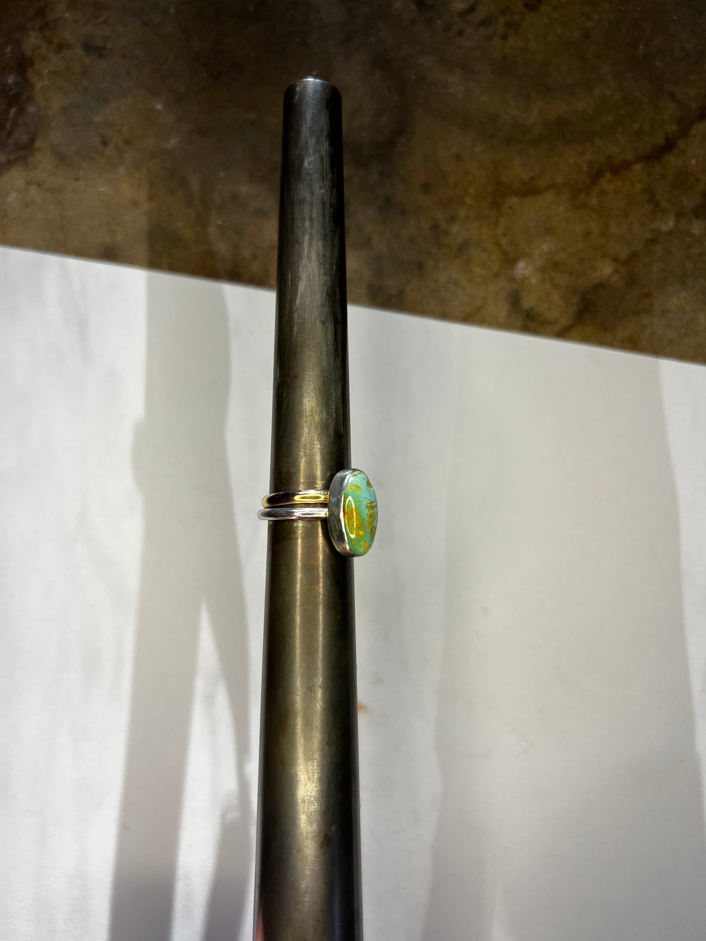 Evan’s Turquoise band w/accent Sz 6-1/2