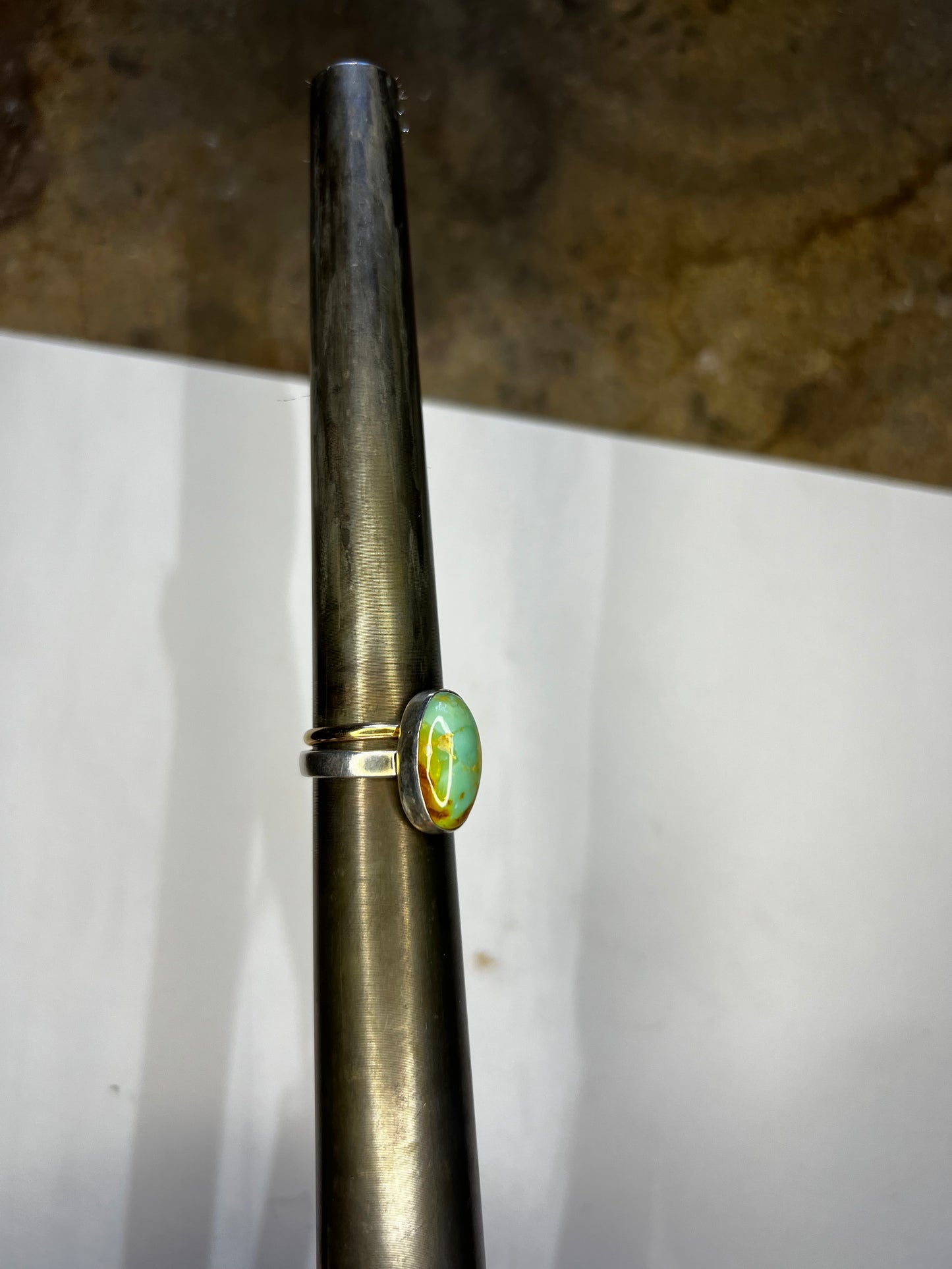 Evan’s Turquoise band w/accent Sz 7