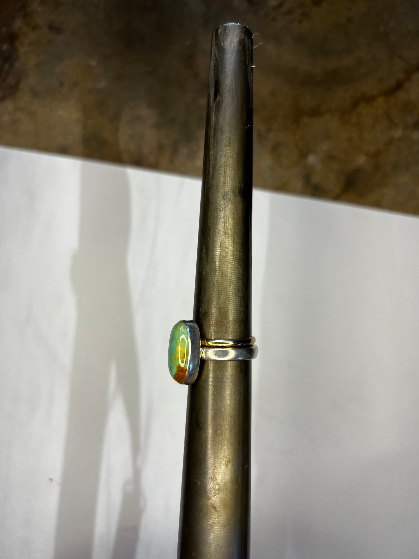 Evan’s Turquoise band w/accent Sz 7
