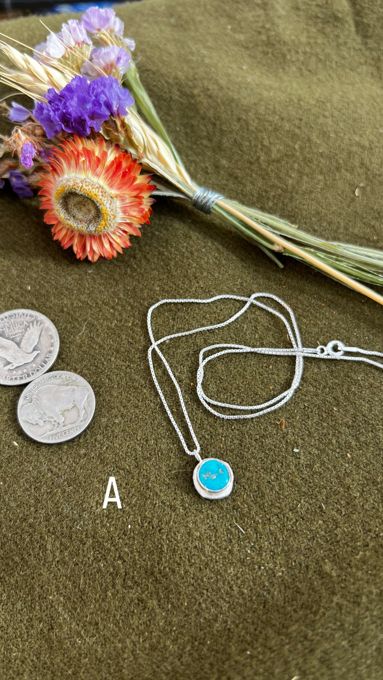 Turquoise Charm Necklace