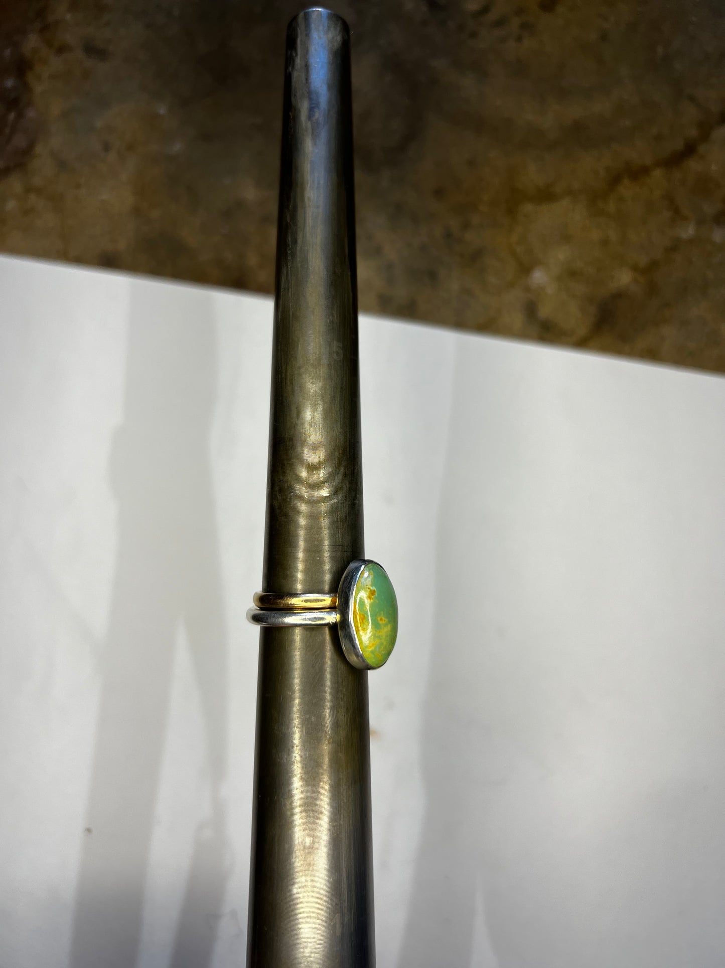 Evan’s Turquoise band w/accent Sz 8