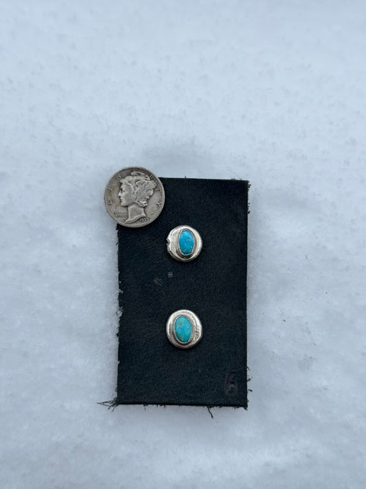 Blue Ridge Turquoise Studs #6