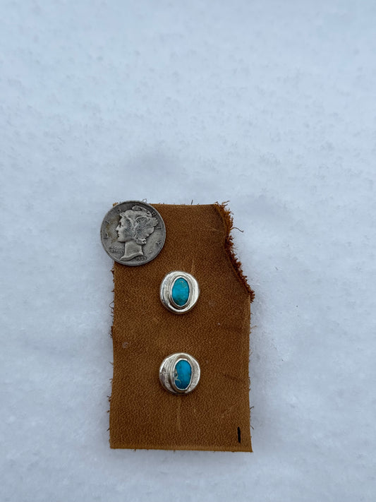 Blue Ridge Turquoise Studs #1