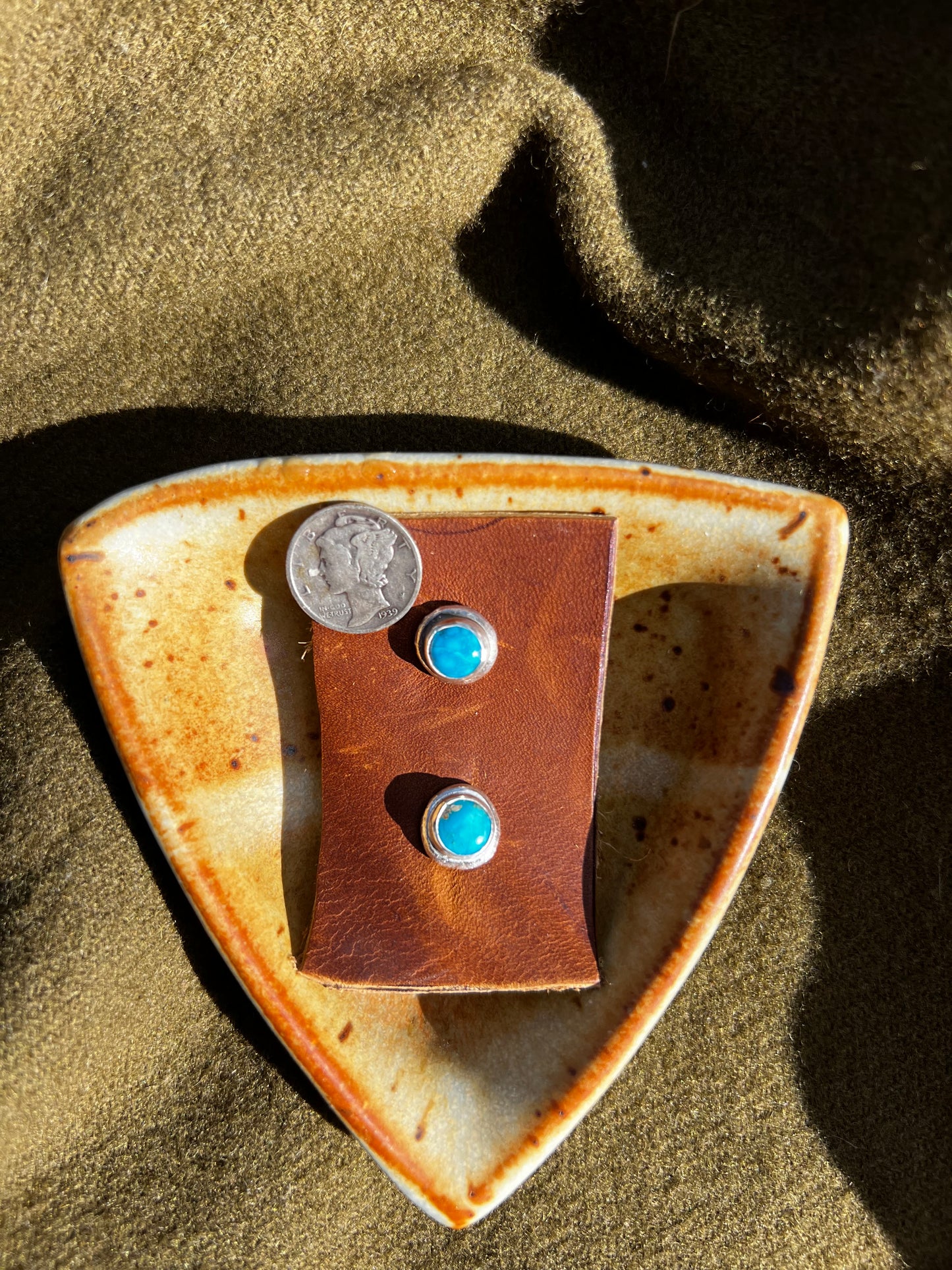 Blue Ridge Turquoise Studs #1