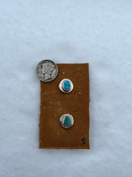 Blue Ridge Turquoise Studs #5