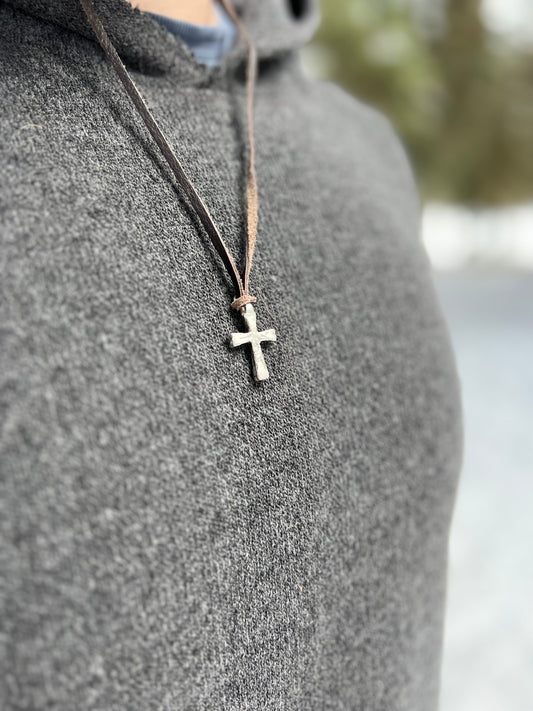 Sand-Casted Cross Pendant